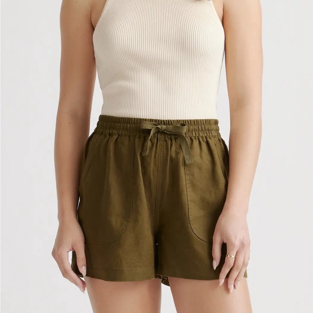 Quince 100% European Linen Shorts